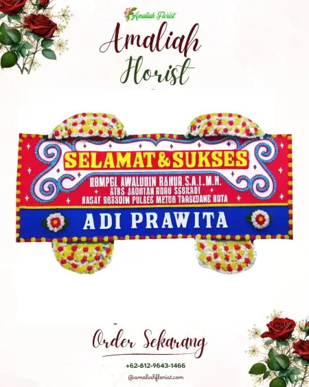 Papan Bunga Ucapan Selamat Lumeneng